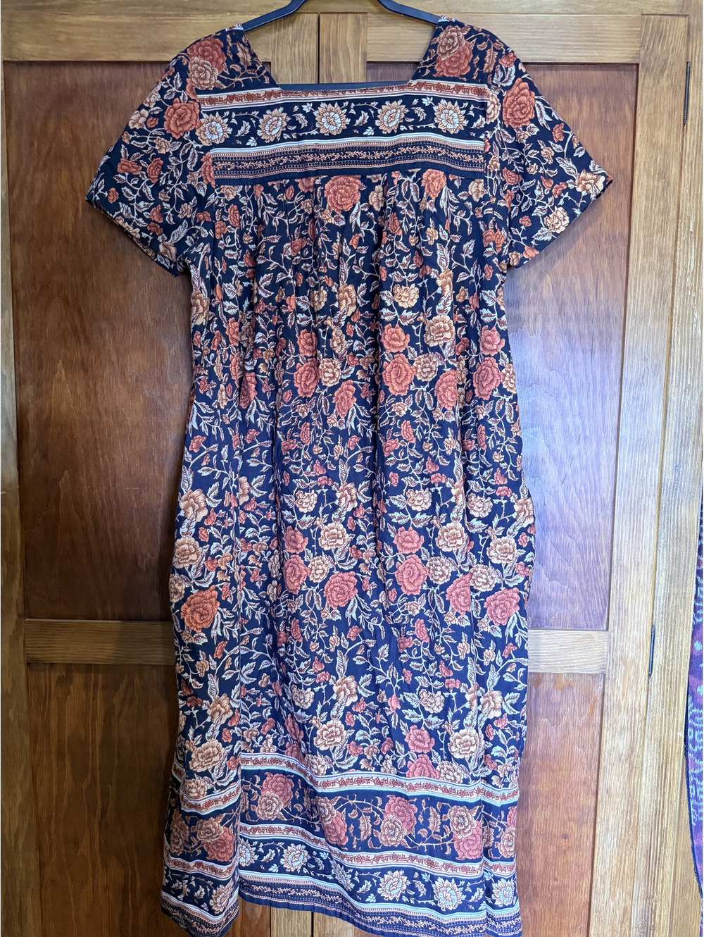 Rare Vintage Hippie Boho Festival Maxi Kaftan Dress